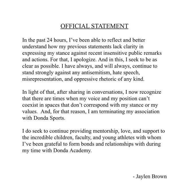 肯爺要孤老終生了？球星 Aaron Donald 和 Jaylen Brown 紛紛解約 Donda Sports