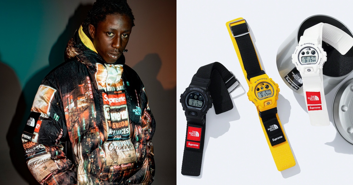 Supreme x The North Face 全新聯乘系列發佈， G-SHOCK 三方聯名同步登場！