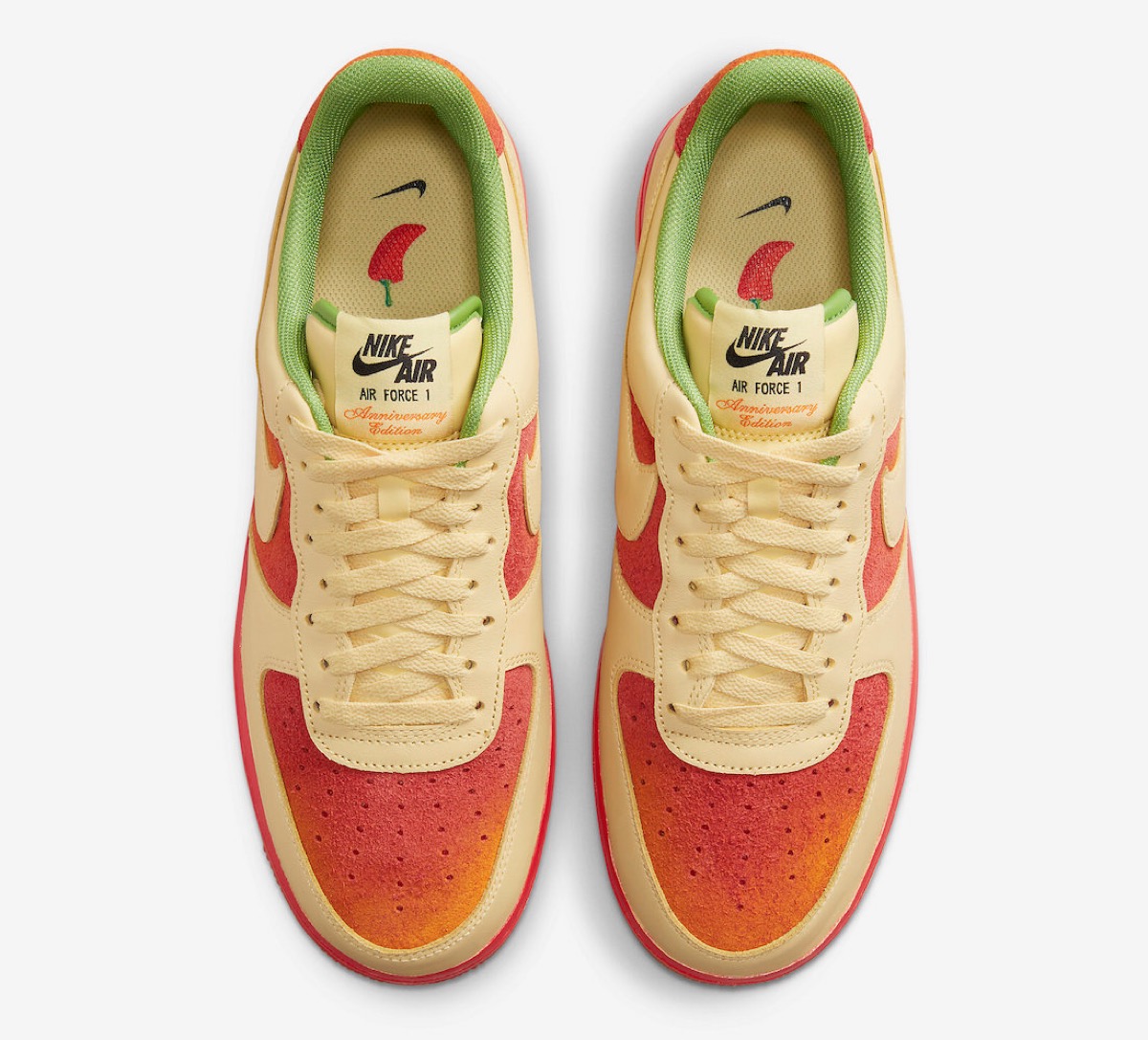 球鞋界小辣椒？Air Force 1 四十週年配色「Chili Pepper」，上腳怕辣穿脫請小心！