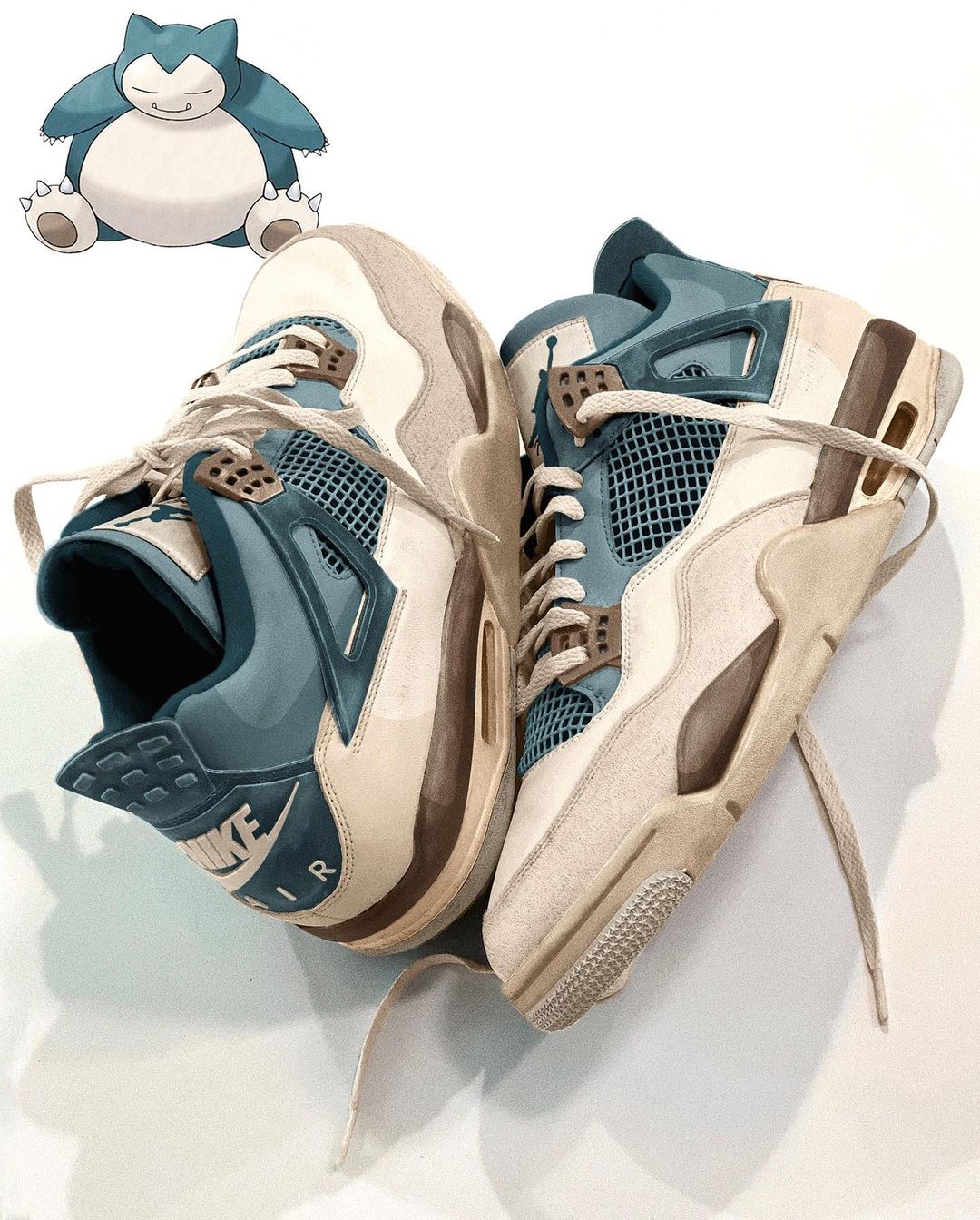 自帶「睡眠」功能，《寶可夢》x Air Jordan 4 「卡比獸」主題配色公開