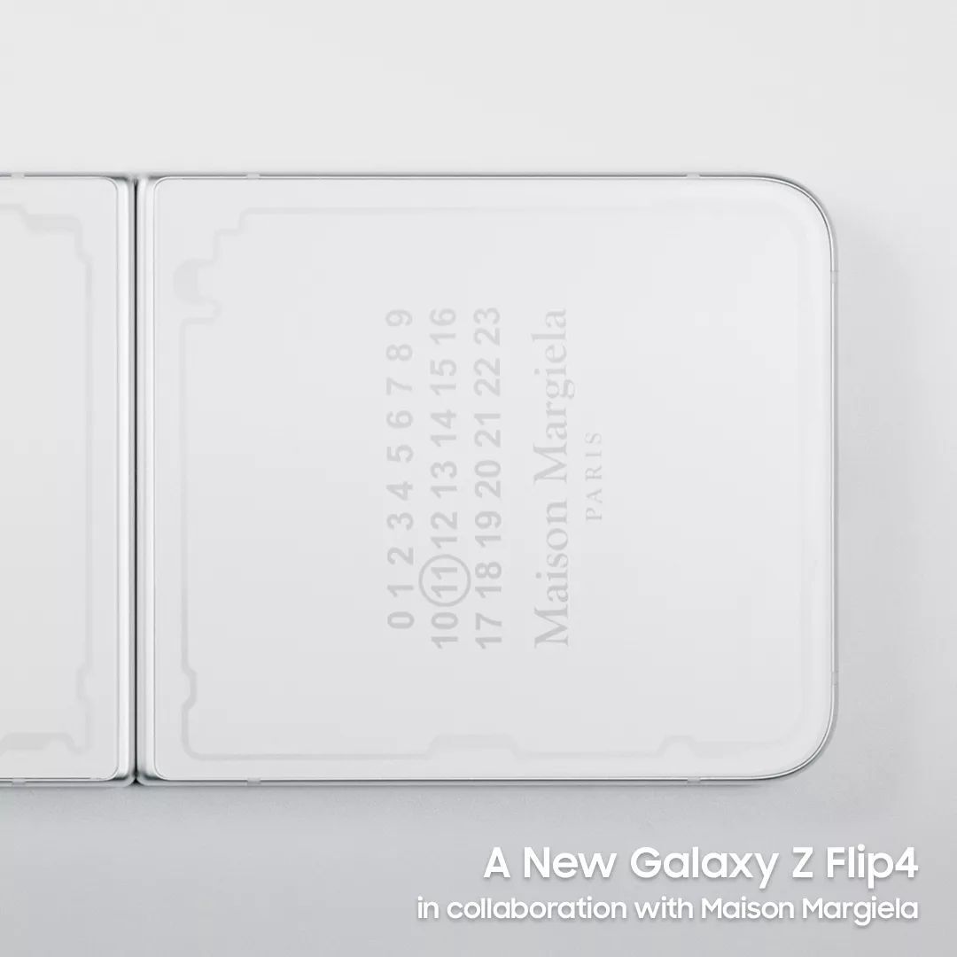 2022 最時髦的摺疊輕旗艦！Maison Margiela x Samsung Galaxy Z Flip4 特別限定版，外觀、設計、販售資訊一次看