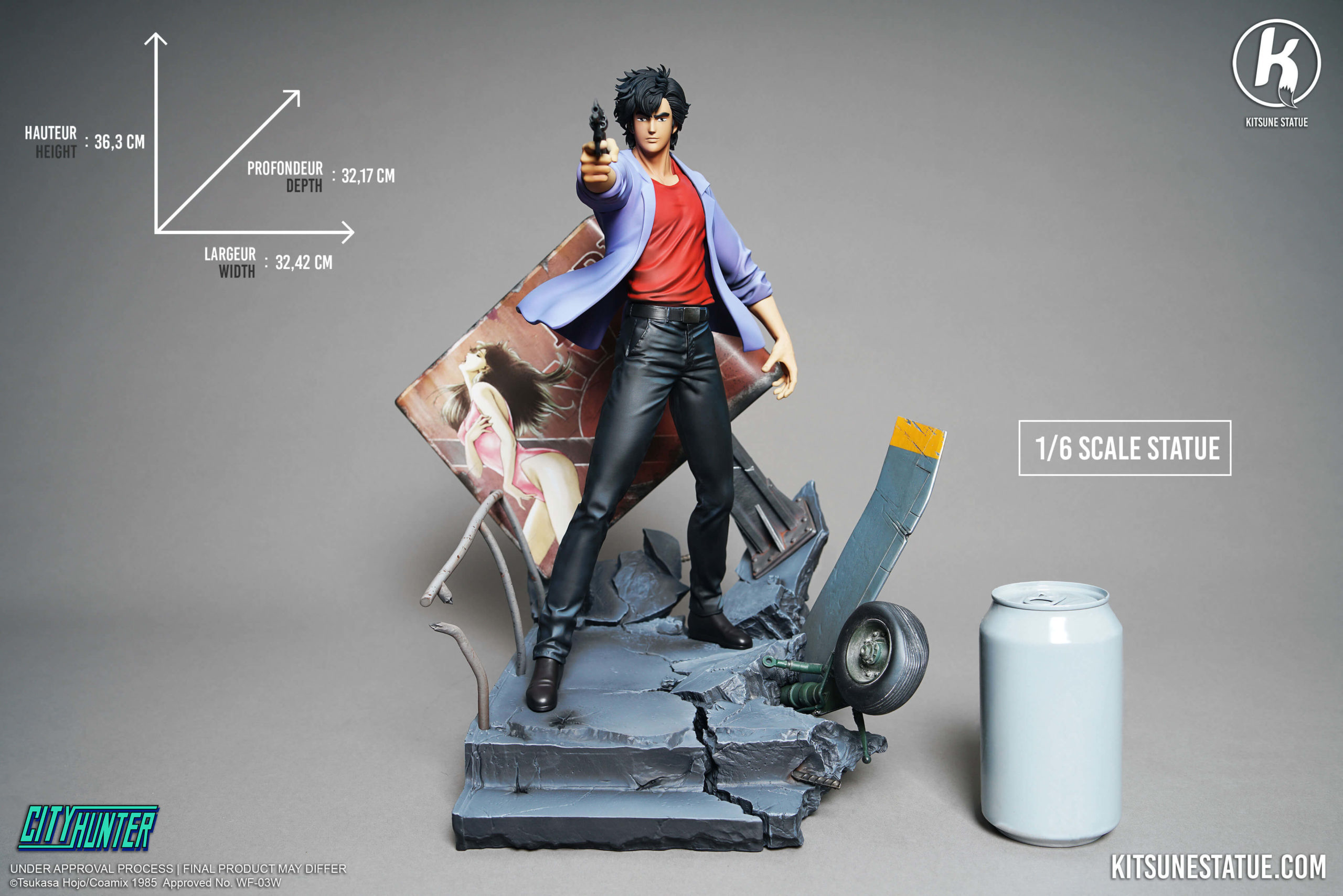 北條司 冴羽獠 CITY HUNTER 城市獵人 妖狐社Kitsune Statue 