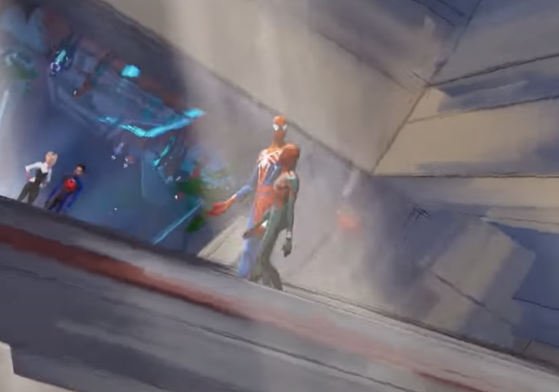 PS4《漫威蜘蛛人》於《蜘蛛人：穿越新宇宙》中畫面