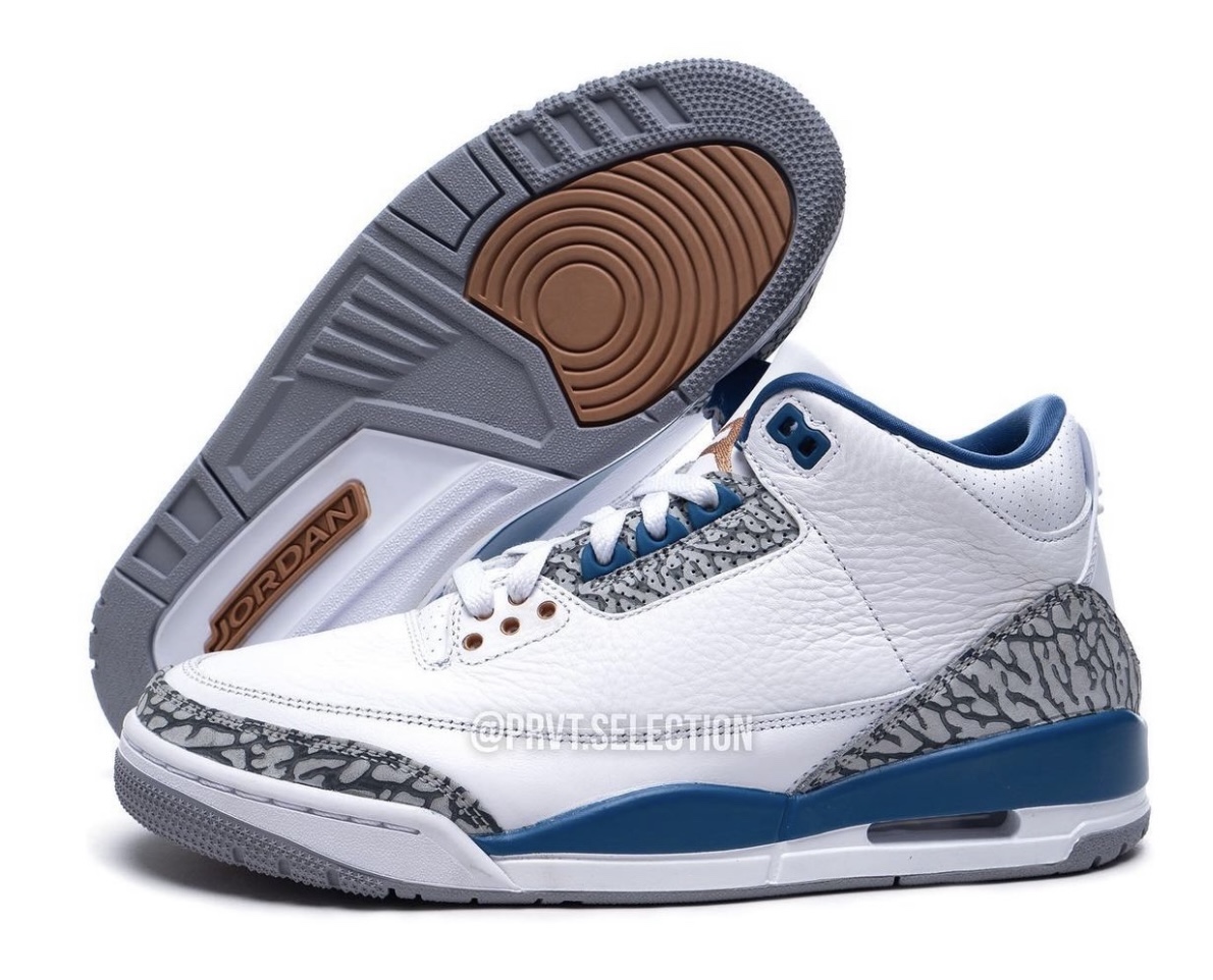 經典爆裂紋加巫師隊元素！Air Jordan 3 “Wizards” PE 據傳即將復刻登場