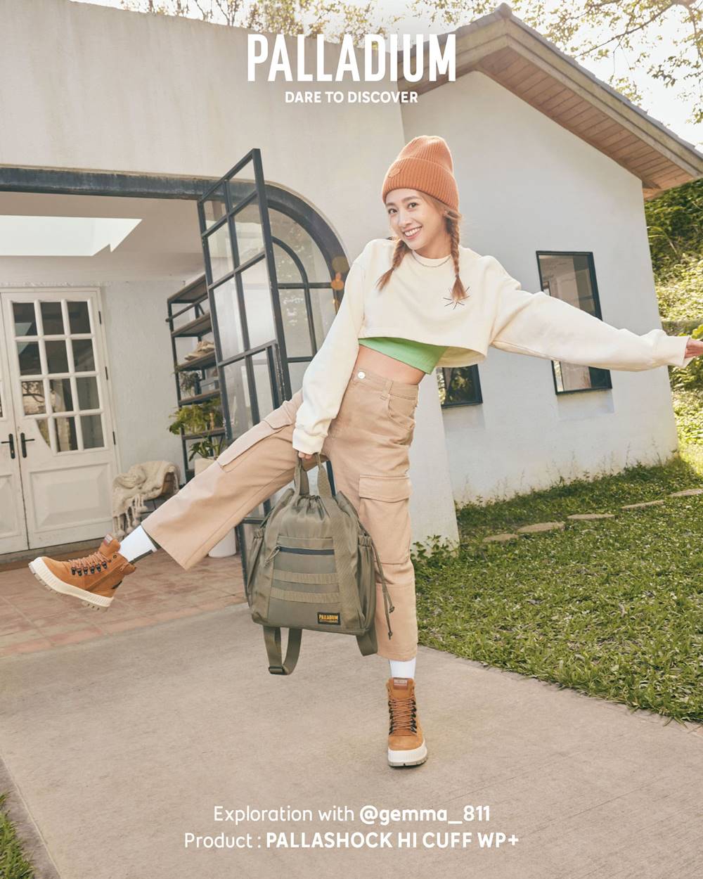 GEmma 吳映潔出遊指定！PALLADIUM 巧克力靴春季四色百搭登場，防水機能與顏值兼具！