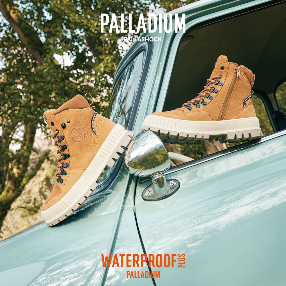 GEmma 吳映潔出遊指定！PALLADIUM 巧克力靴春季四色百搭登場，防水機能與顏值兼具！