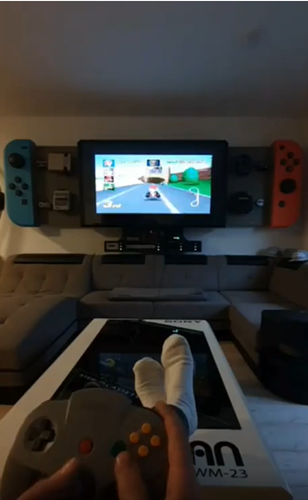 求市售！國外神人打造超狂「巨大 Switch 」任天堂電玩套組　網：這是天堂吧！