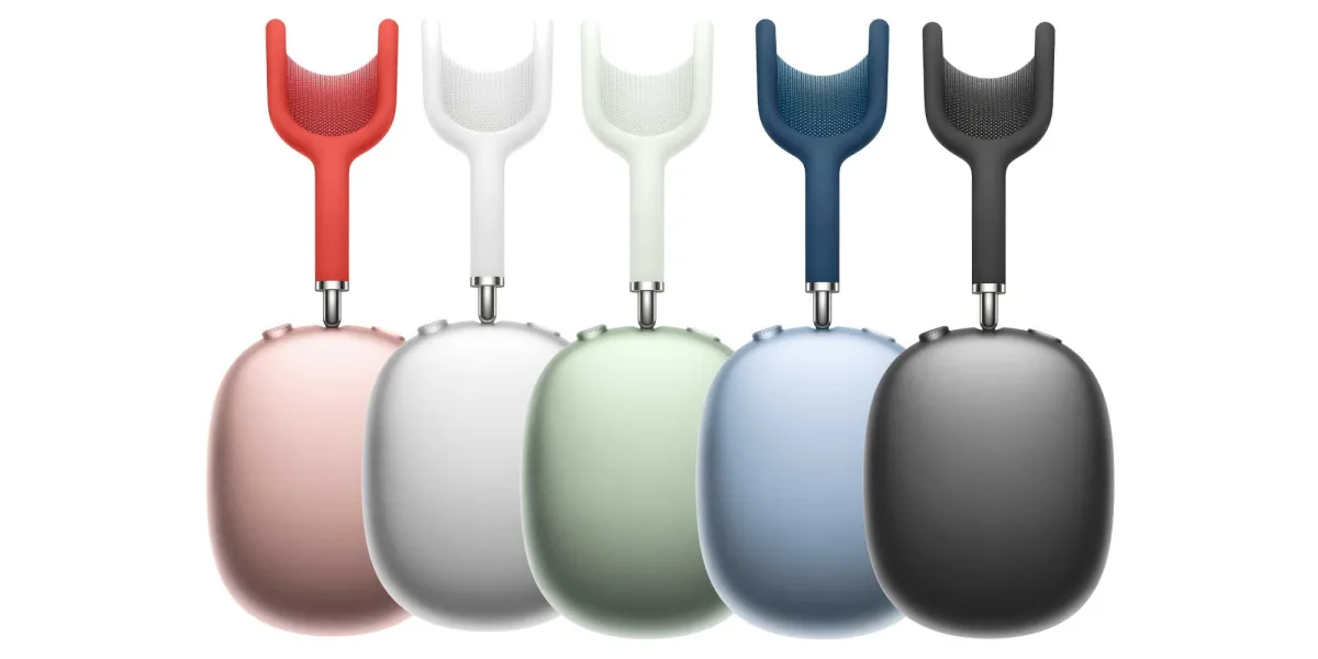 Apple AirPods Max目前有太空灰、銀色、天藍色、綠色、粉紅 5 款配色