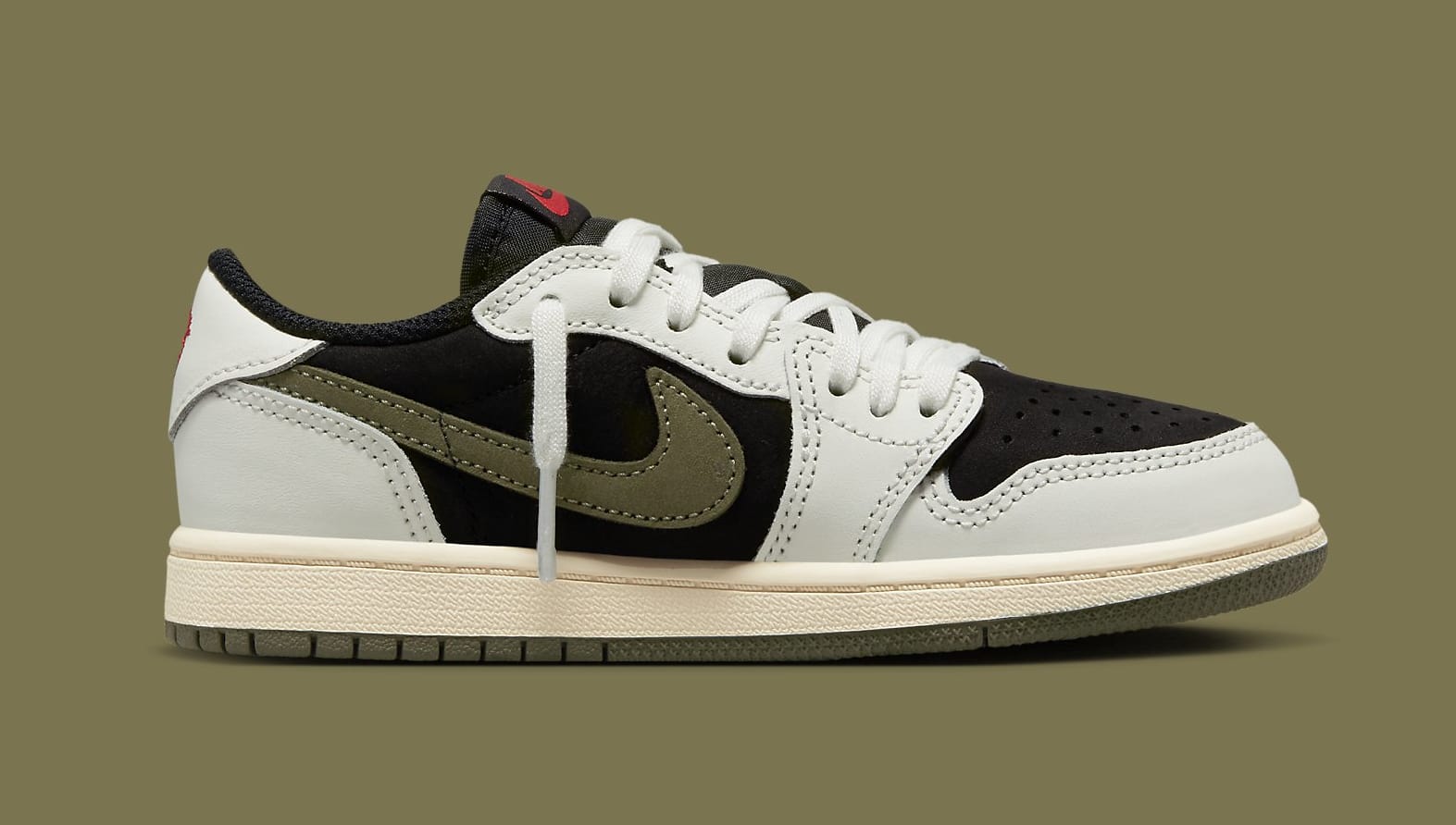 史上最大量倒勾？Travis Scott x Air Jordan 1 Low OG “Olive” 發行貨