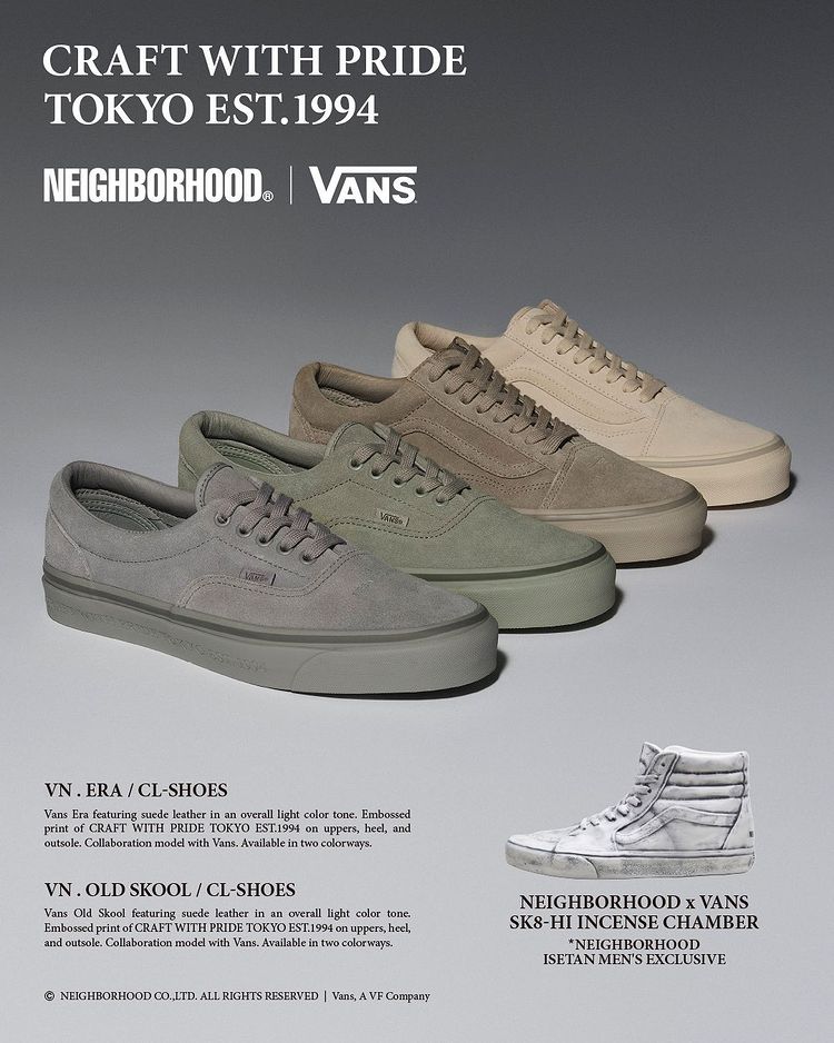 NEIGHBORHOOD x VANS Old Skool 36/Era 95