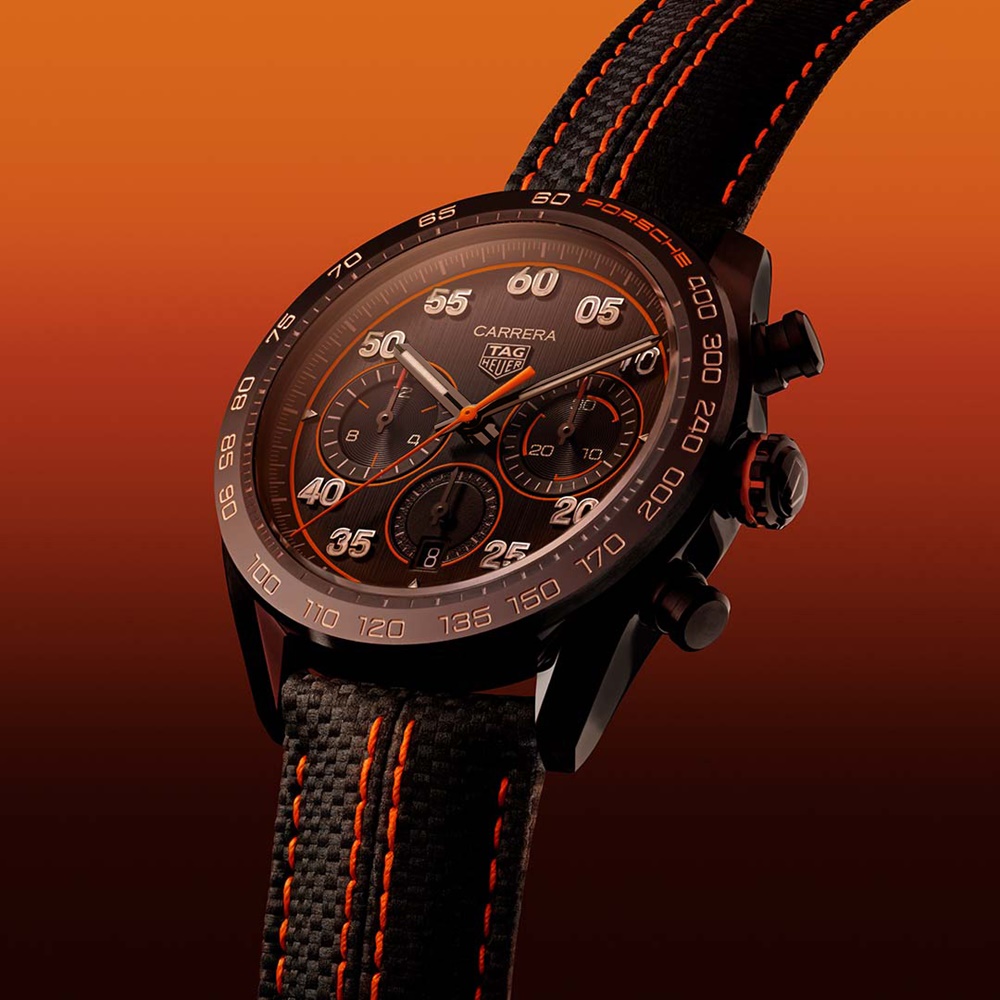 無法抵抗的黑橘潮！ TAG Heuer Carrera X Porsche Orange Racing 聯名計時腕錶登場