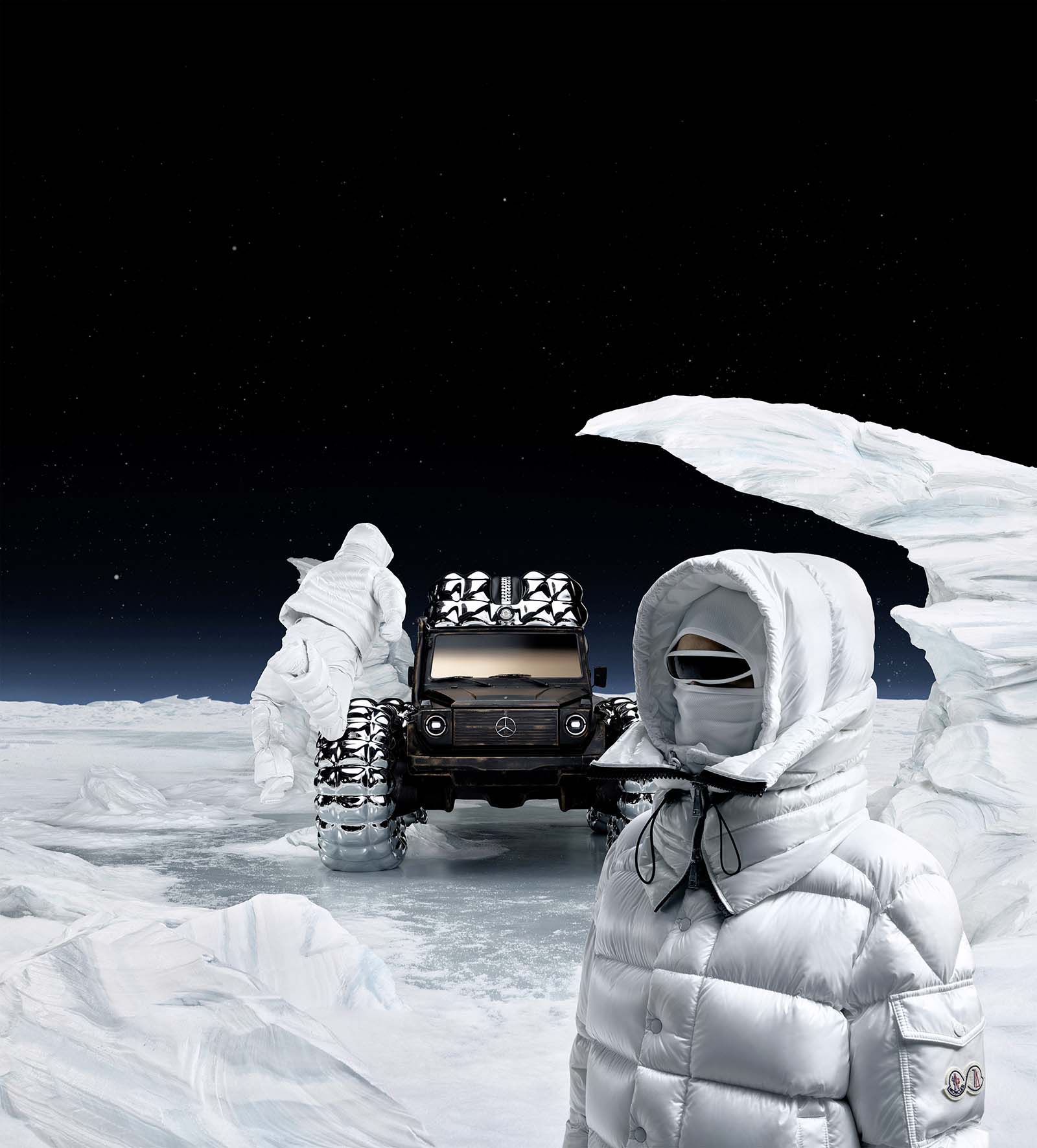 羽絨大 G 太吸睛！Moncler 攜手 Mercedes-Benz 打造「PROJECT MONDO G」藝術品！
