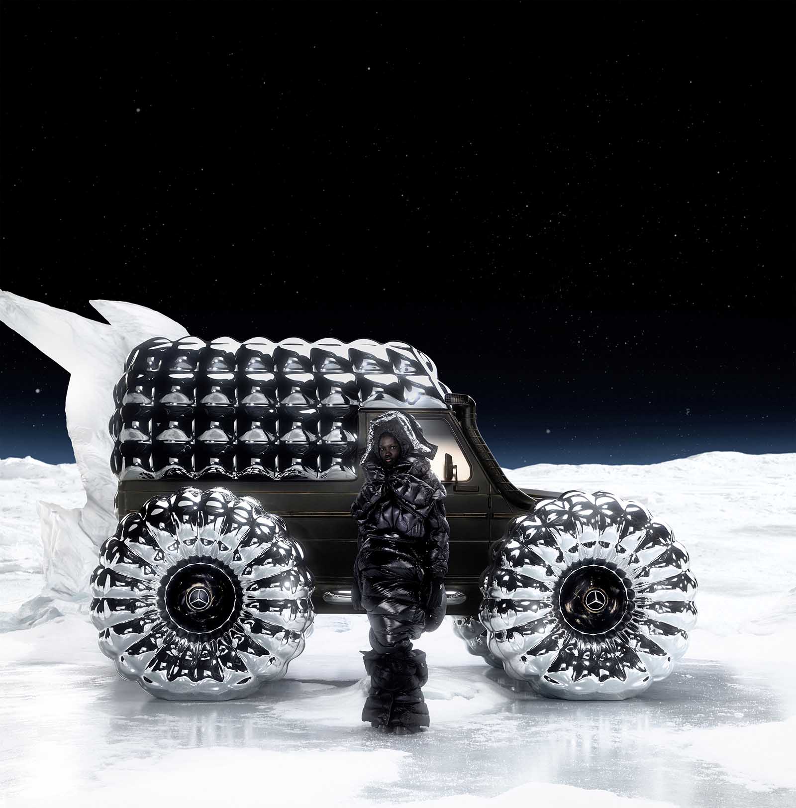 羽絨大 G 太吸睛！Moncler 攜手 Mercedes-Benz 打造「PROJECT MONDO G」藝術品！