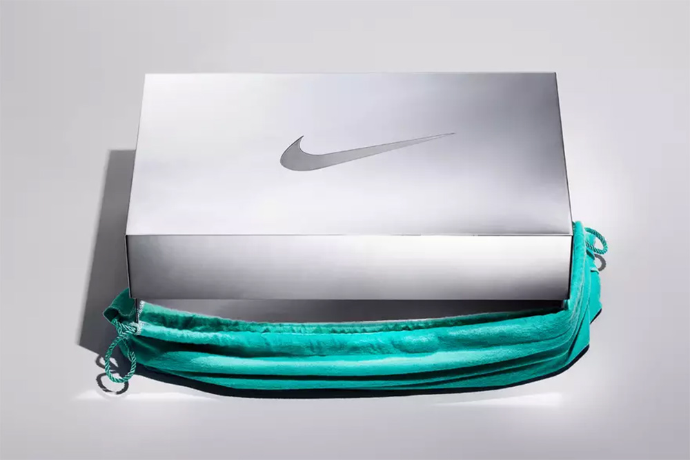 紀念合作里程碑，Tiffany & Co. x Nike 為 Air Force 1 打造「獨一無二」925 純銀鞋盒！