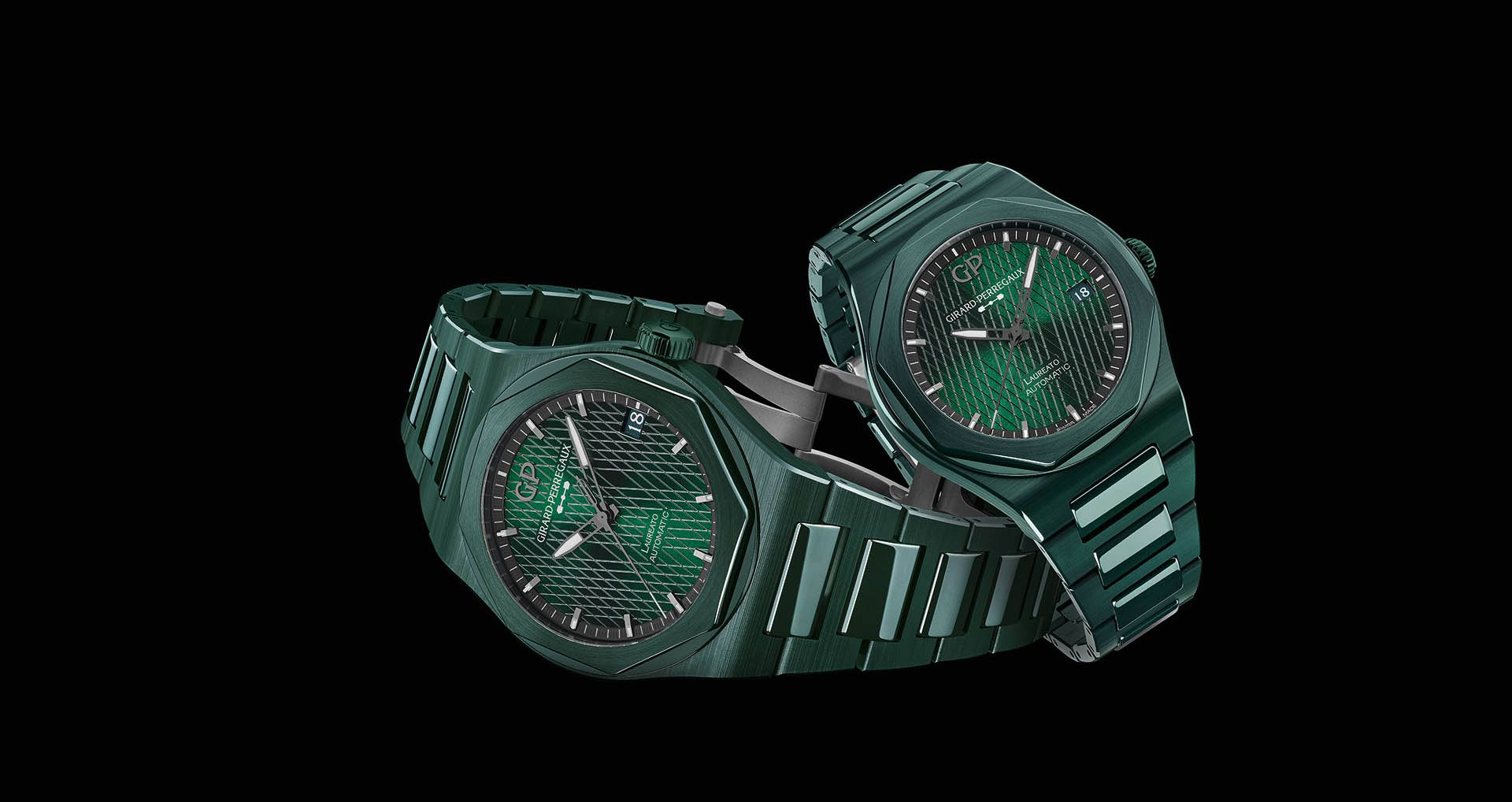 Girard-Perregaux Laureato Green Ceramic Aston Martin Edition