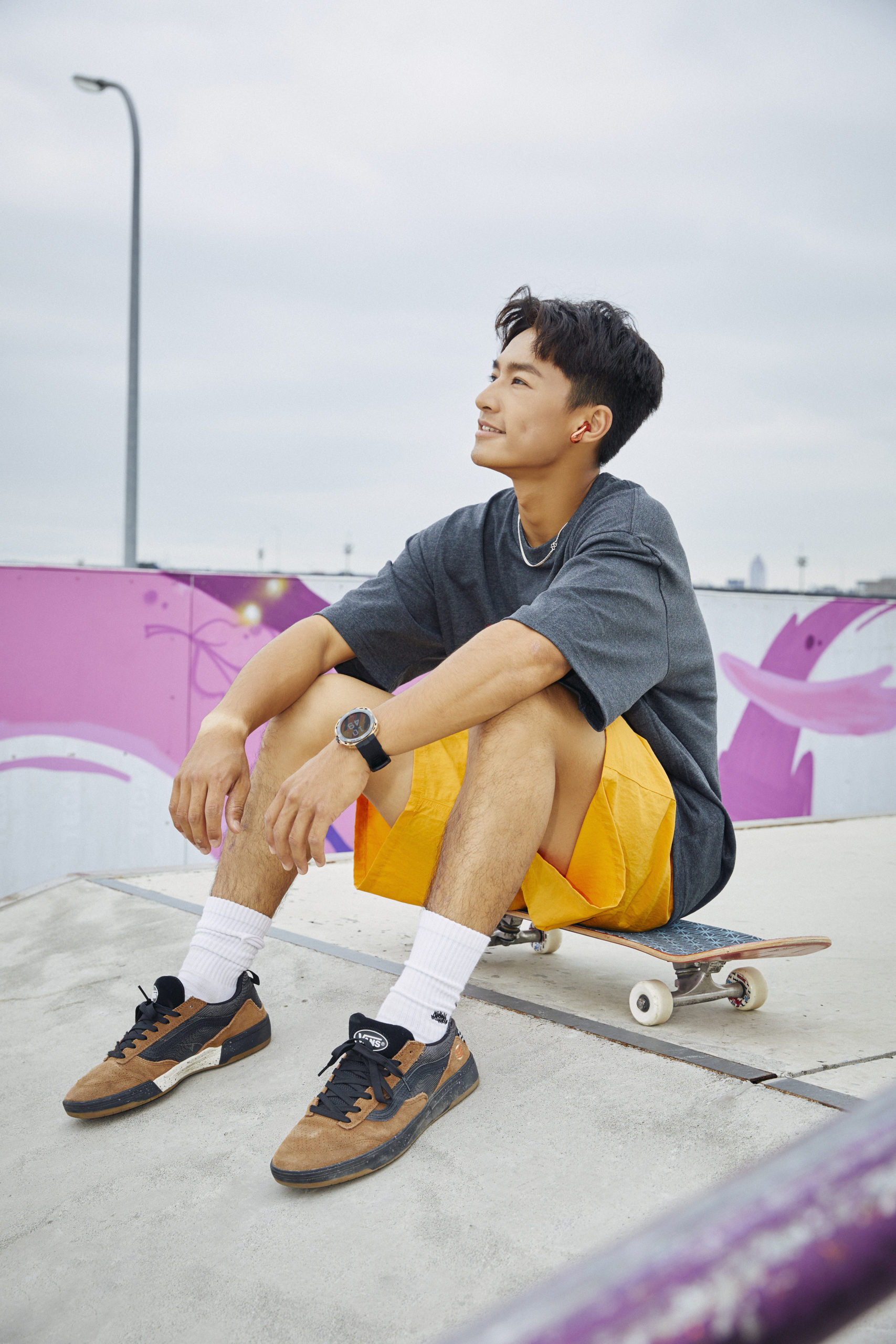 每個動作都有你的專屬配色！HUAWEI WATCH GT Cyber早就做好準備！讓世界級滑板選手林家元告訴你：「每一秒都要超越自己！」