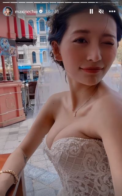 祈錦鈅遠赴越南拍婚紗照，亮出超閃車頭燈。（圖：IG）