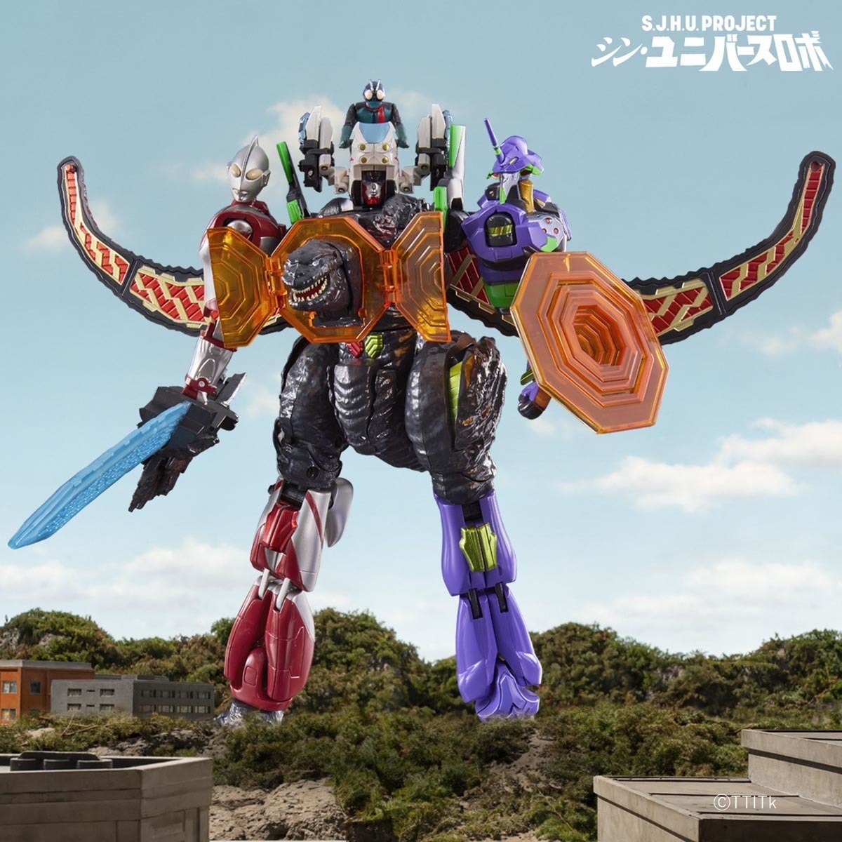 太獵奇！哥吉拉、初號機、超人力霸王、假面騎士「合體機器人」發售