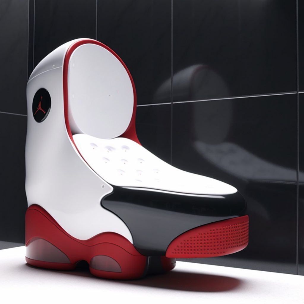 鞋頭家裡必備！國外設計師用 AI 打造 Air Jordan 系列馬桶，十三代根本豪華座椅！
