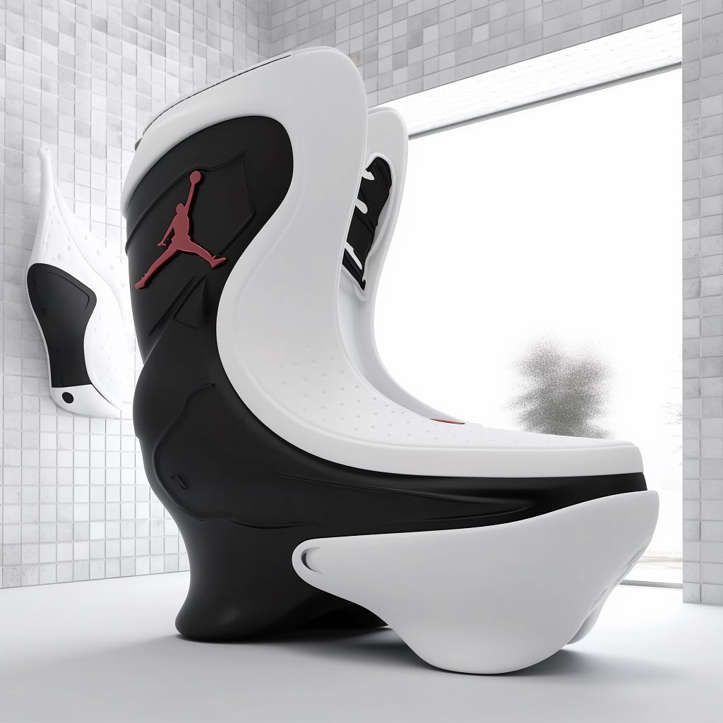 鞋頭家裡必備！國外設計師用 AI 打造 Air Jordan 系列馬桶，十三代根本豪華座椅！