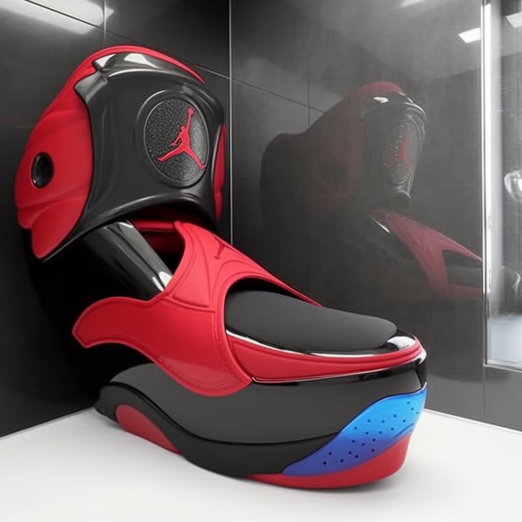 鞋頭家裡必備！國外設計師用 AI 打造 Air Jordan 系列馬桶，十三代根本豪華座椅！