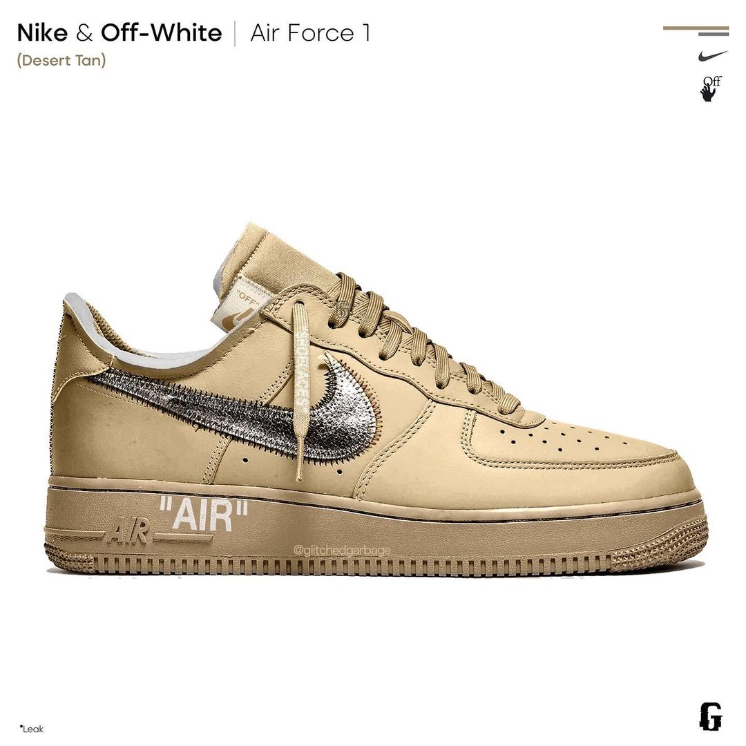 One Tone 沙色顯奢華！Off-White™ x Air Force 1 Low 全新配色「Desert Tan」傳年底登場