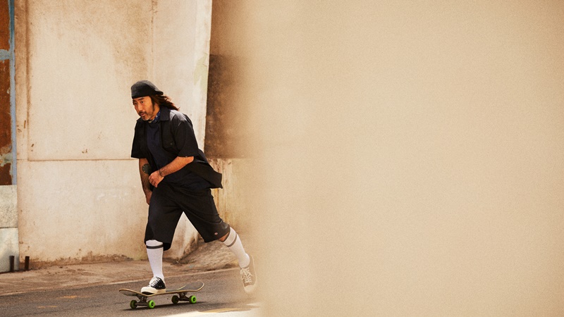 Dickies 攜手第一位登上權威滑板雜誌《Thrasher Magazine》的華人選手許瑩演繹經典 874 ！