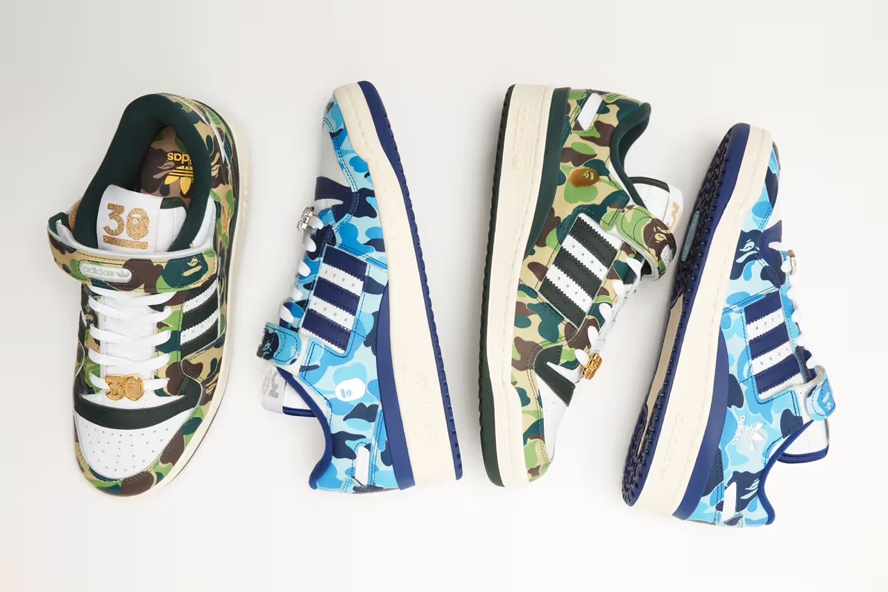 融入迷彩氛圍，BAPE x adidas Originals 第二波週年大作「Forum 84 Low