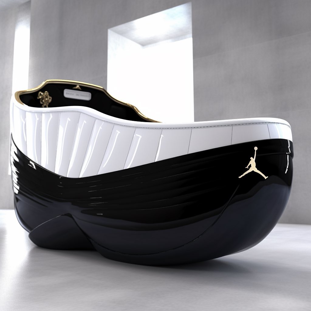 我家廁所又潮又舒服！AI 打造 Nike「球鞋浴缸」，adidas 設計超完美！