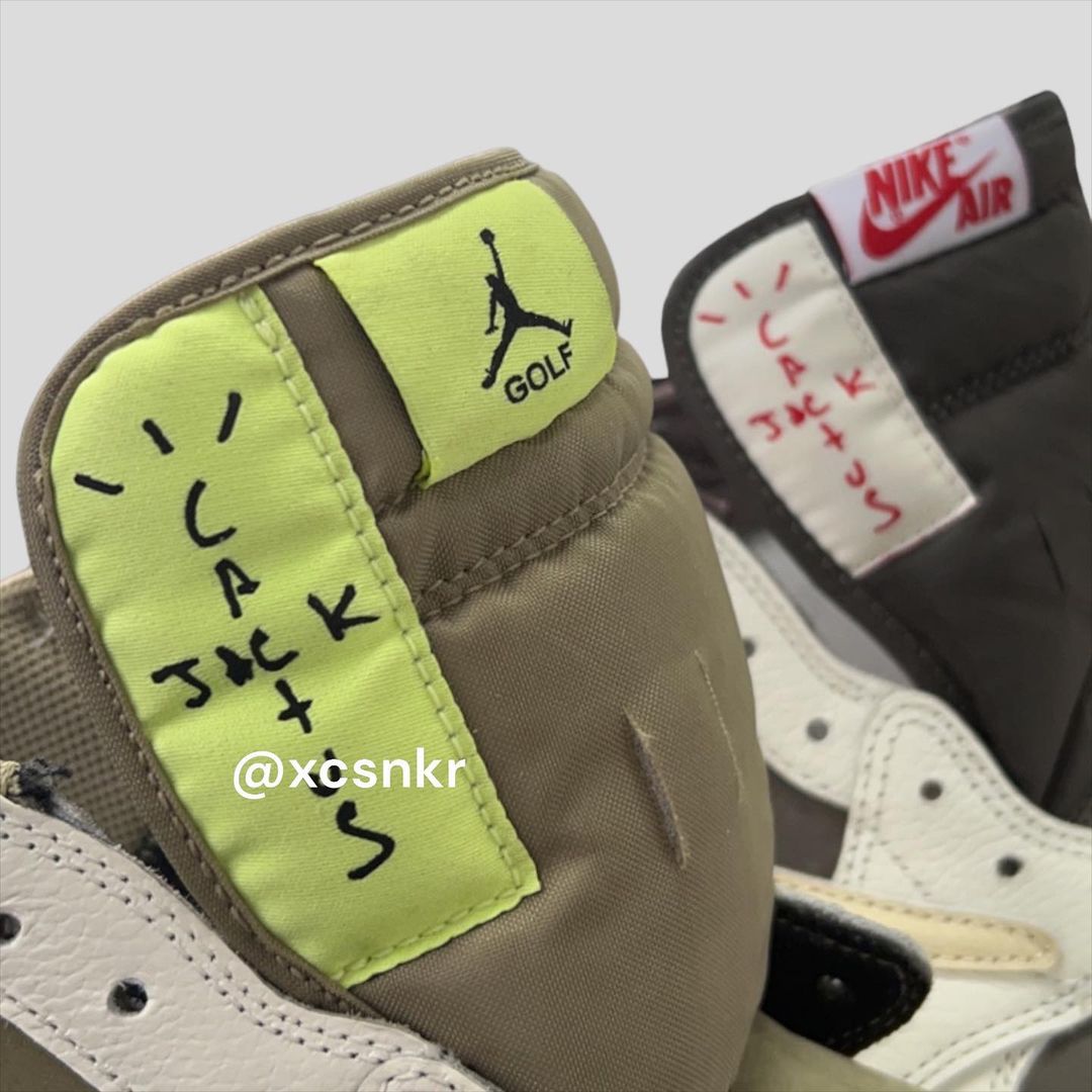 愈看愈迷人？Travis Scott × Air Jordan 1 Low GOLF 近賞細節曝光，發售情報首度揭曉！
