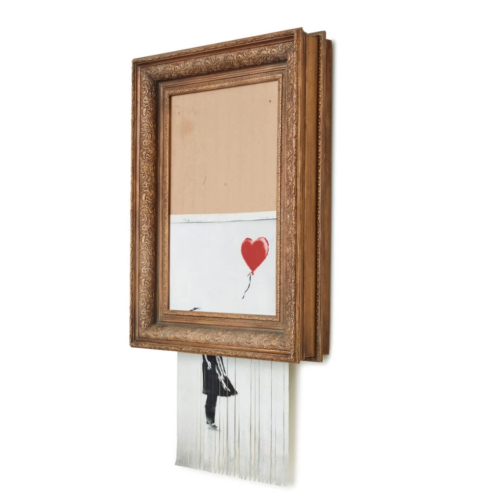 拍賣落槌秒變碎紙的 Banksy 傳奇大作《垃圾桶中的愛》來台巡迴！「這裡」免費預約參觀 360 度賞真跡