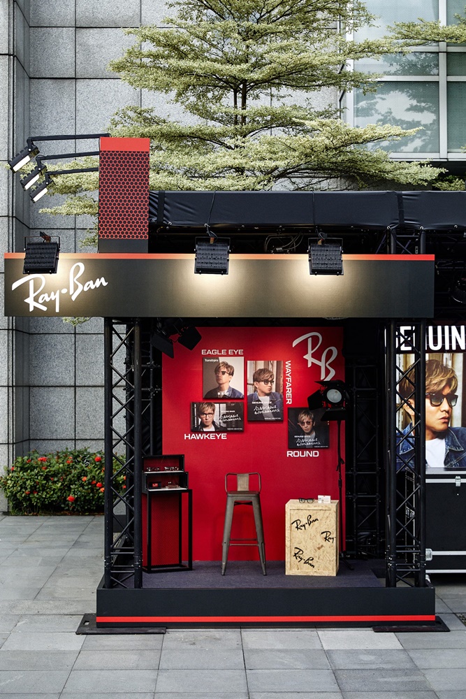 Ray-Ban 3025 潮拍攝影棚空降信義區