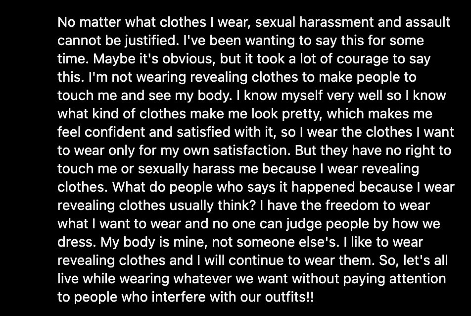 DJ SODA 表演遭多人襲胸，被網友說穿太少！再度發文怒斥：「不管我穿什麼衣服，都不能讓性騷擾和性侵被正當化。」