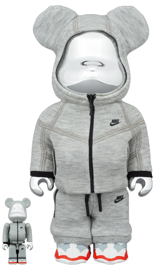 各尺寸都給我來一隻！BE@RBRICK 推出全新「Nike Tech Fleece」聯名暴力熊