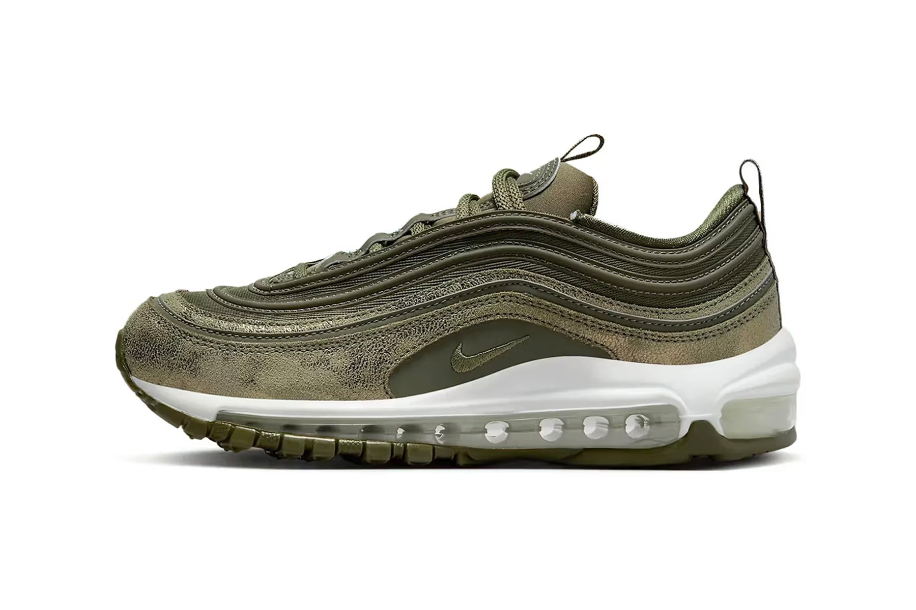 搭配 sacai x Carhartt WIP 聯名的好選擇？Nike 公開 Air Max 97「裂紋軍綠」全新配色