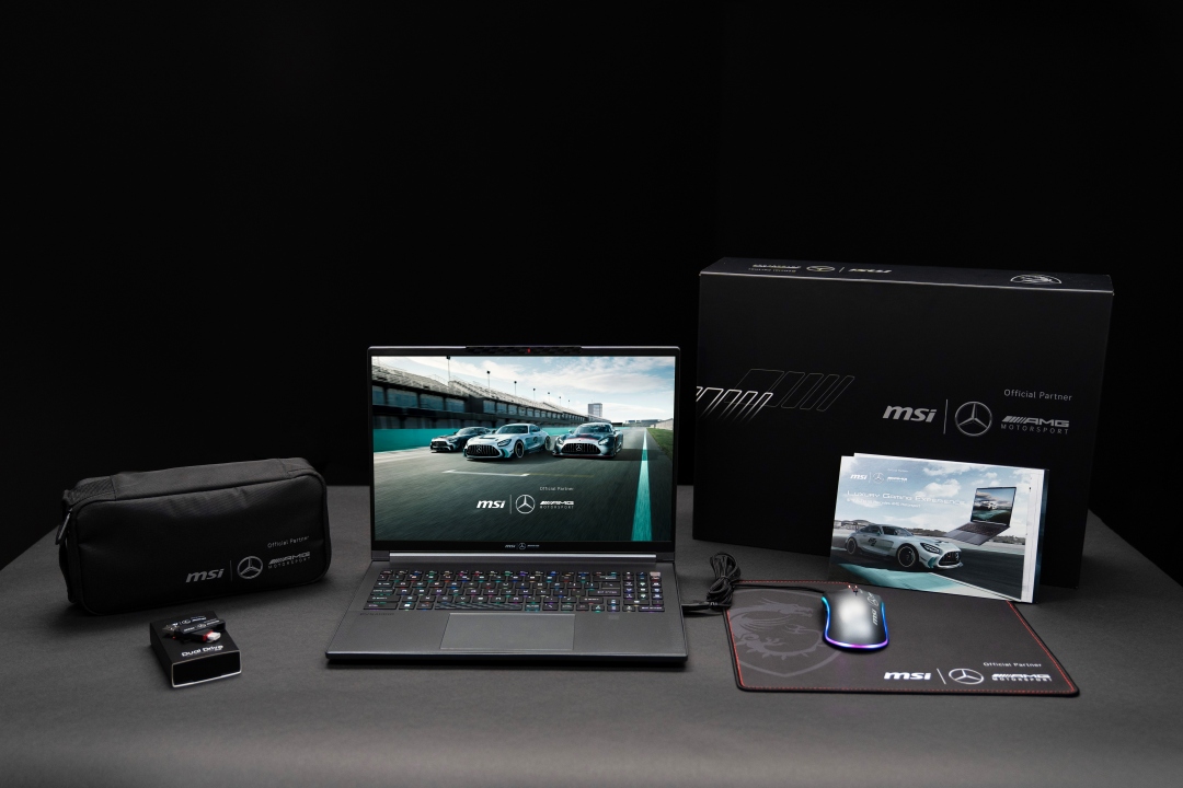 賓士AMG 我開「聯名」的！MSI Stealth 16 Mercedes-AMG Motorsport 限量版聯名筆電，頂級的奢華享受