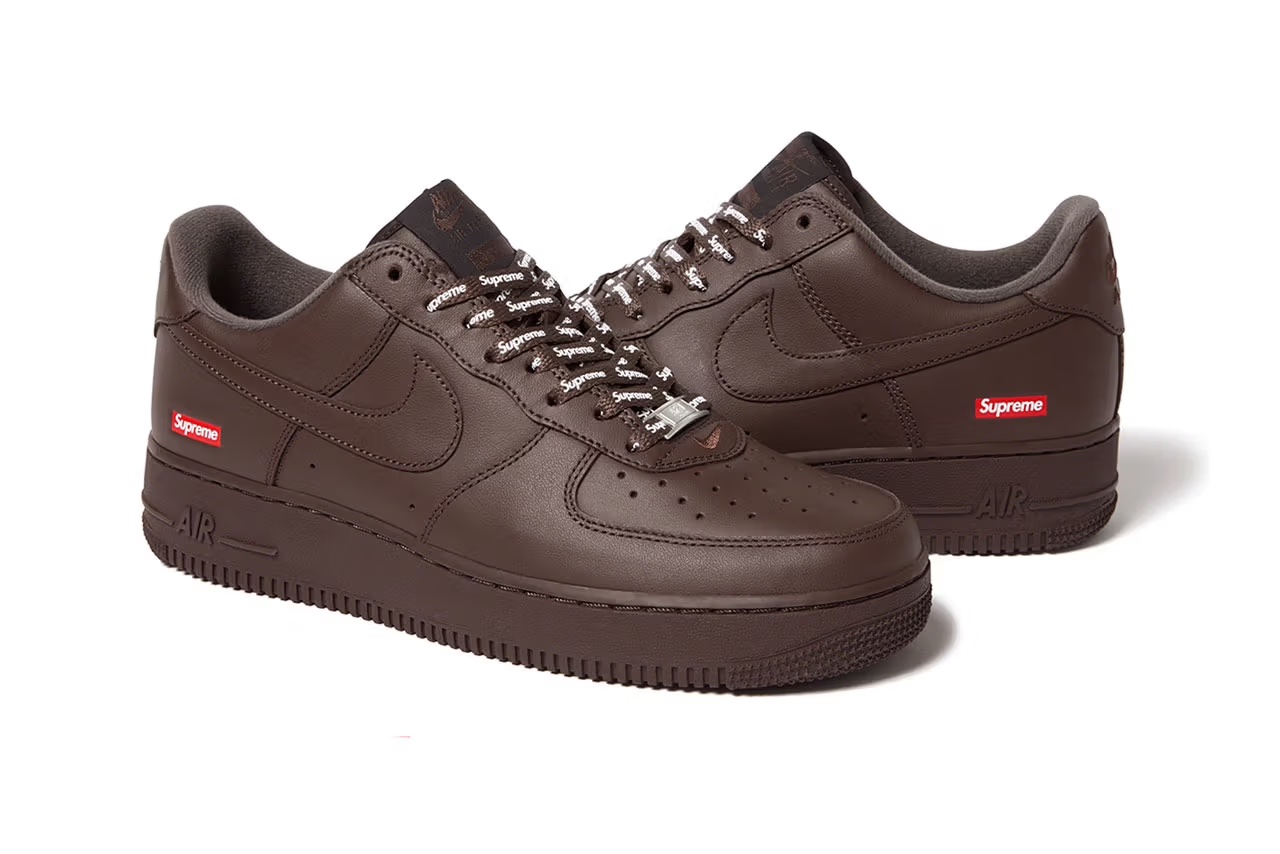 換色就買單！Supreme x Nike Air Force 1 Low 全新配色「Baroque Brown