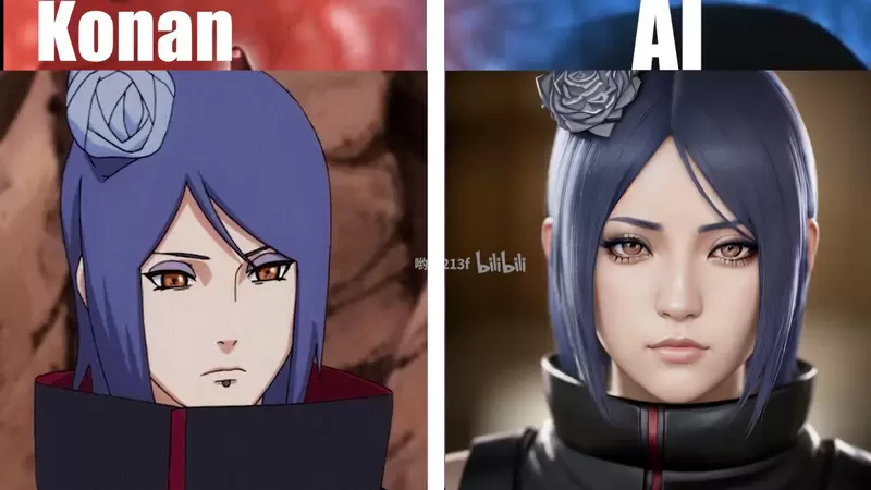 AI《火影忍者》4 大女角真人化！看完雛田真人版，網直呼：鳴人你這傢夥太會選老婆啦！