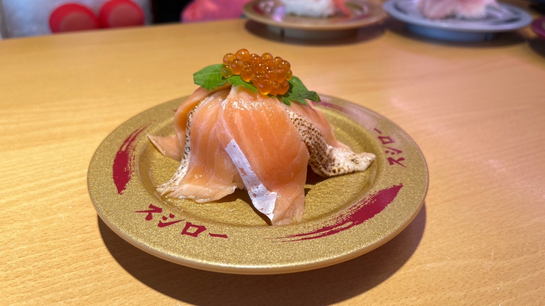 壽司郎「鮭魚山2.0」6片鮭魚腹+鮭魚卵，只要80元