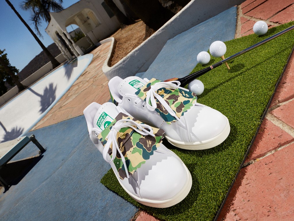 話題激鬥！BAPE x adidas Originals 全新聯名發佈，Stan Smith 竟然也能打 GOLF？