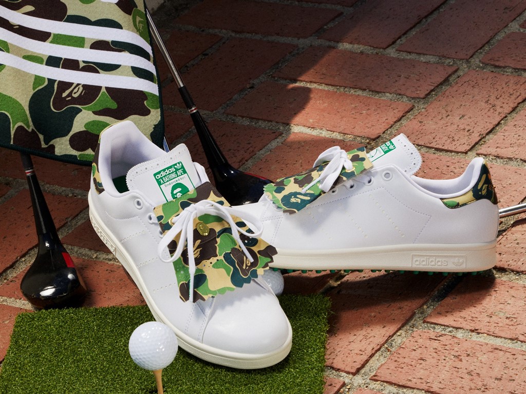話題激鬥！BAPE x adidas Originals 全新聯名發佈，Stan Smith 竟然也能打 GOLF？
