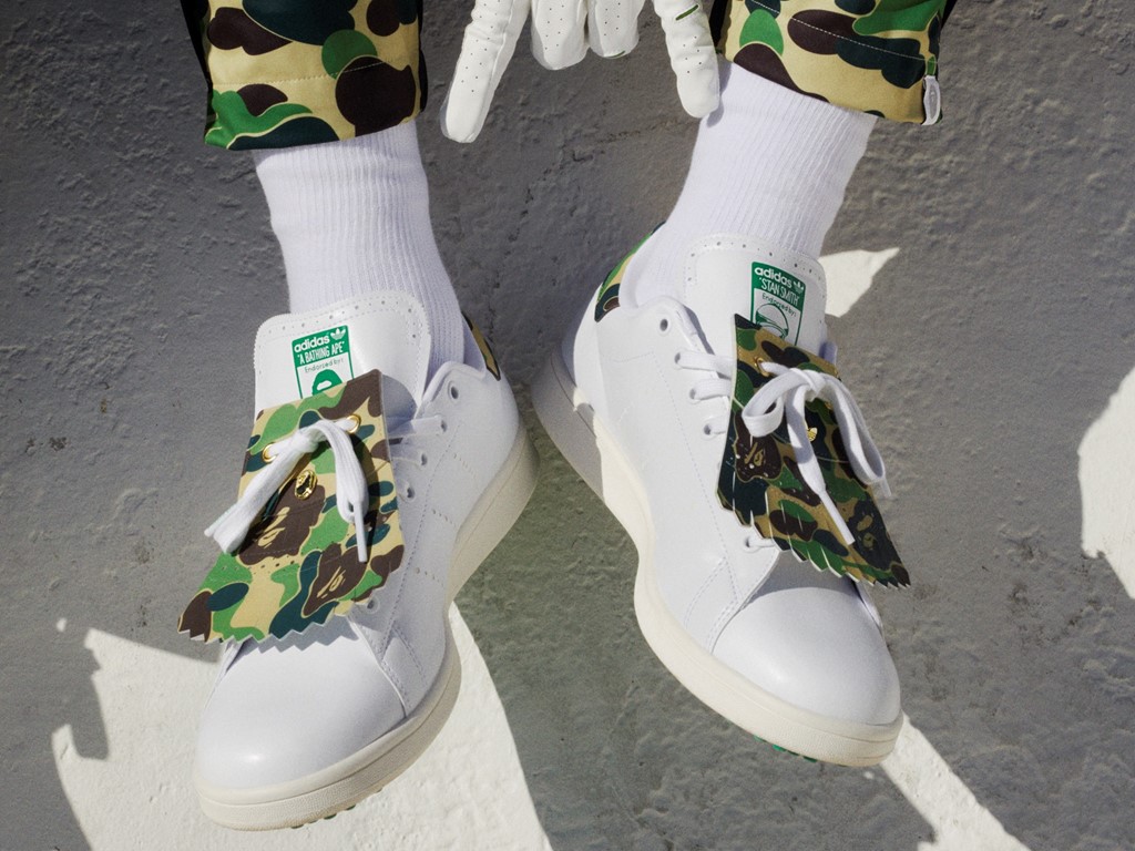 話題激鬥！BAPE x adidas Originals 全新聯名發佈，Stan Smith 竟然也能打 GOLF？