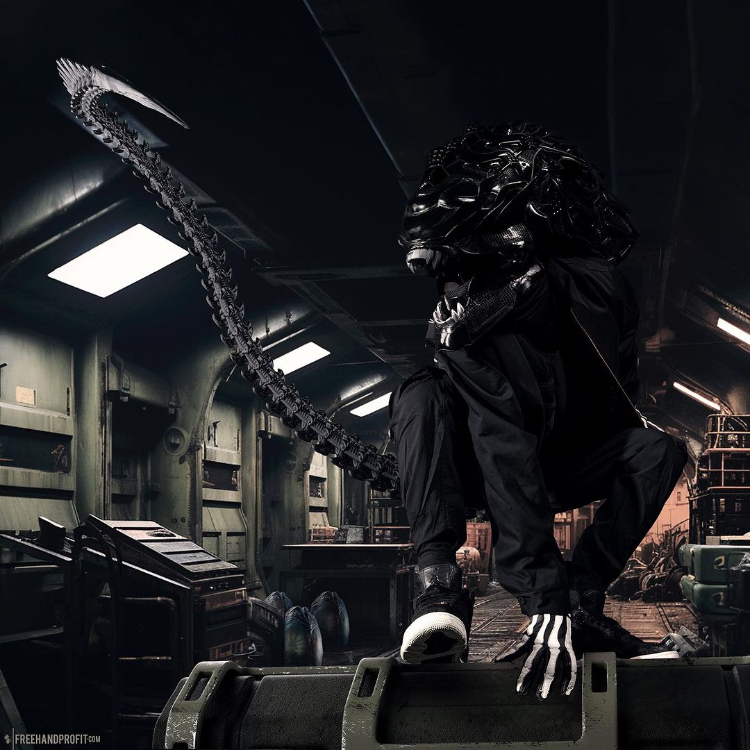 鬼斧神工！設計師打造 Air Jordan 4「異形」定製球鞋面具