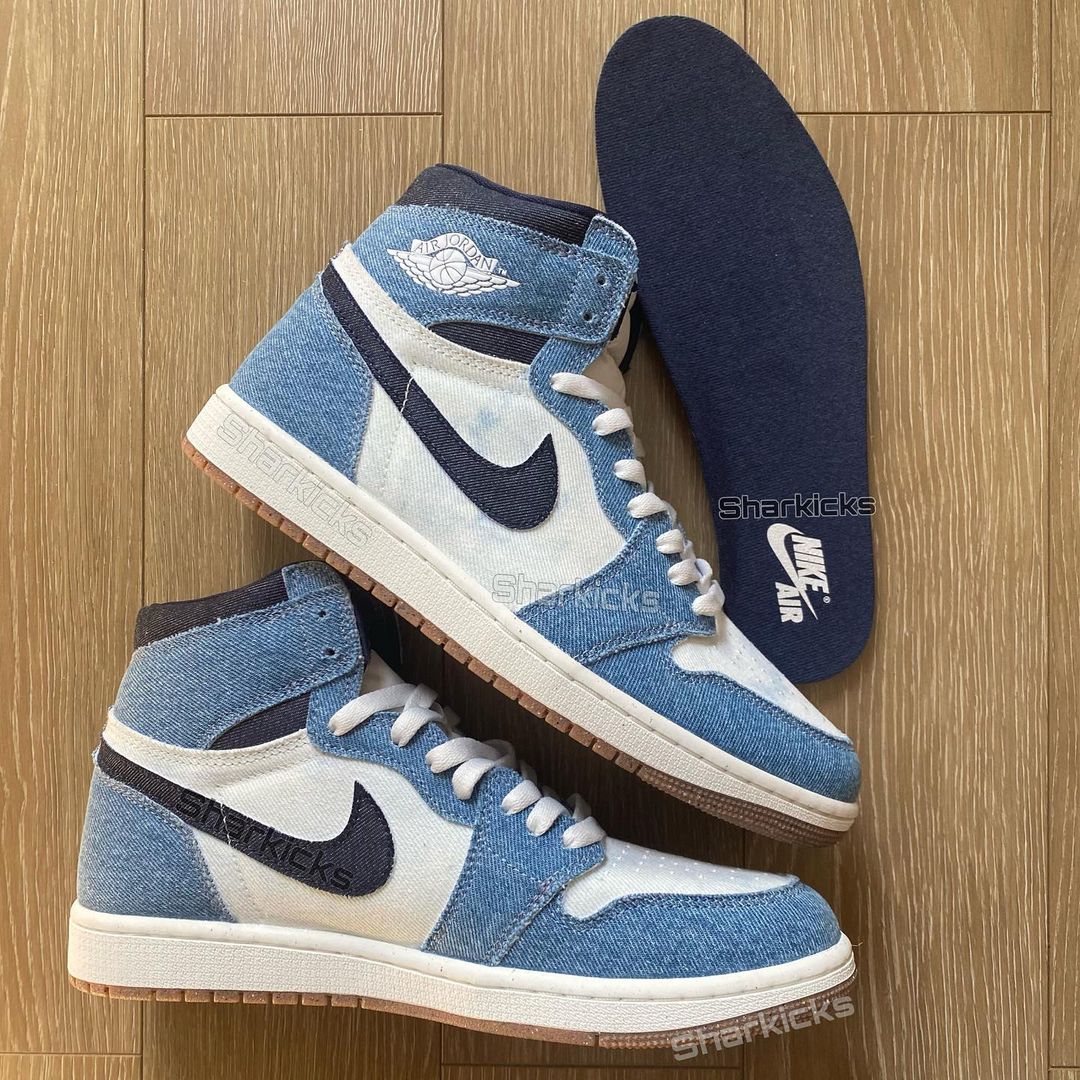 終於等到 AJ1 丹寧男碼！Air Jordan 1 High OG “Denim” 曝光高清預覽照！