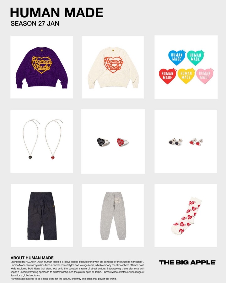 澳門粉絲逛起來！ NIGO 人氣品牌 HUMAN MADE 正式登陸澳門潮流名所 THE BIG APPLE，與日本同步上架！