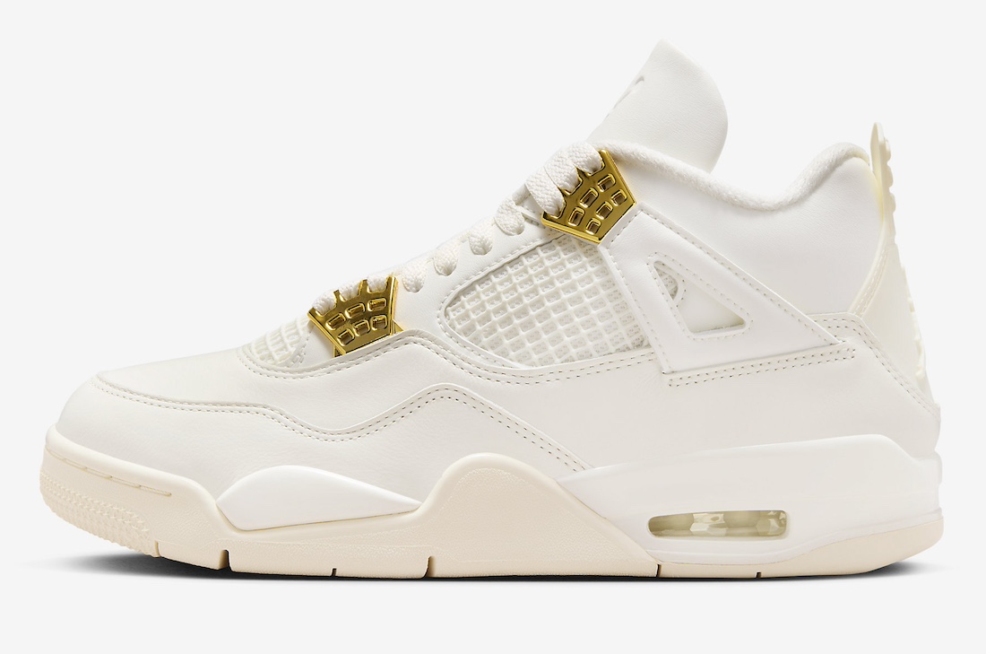 穿金戴銀的喬丹！「女性限定」Air Jordan 4 “Metallic Gold” 將於 3 月販售！