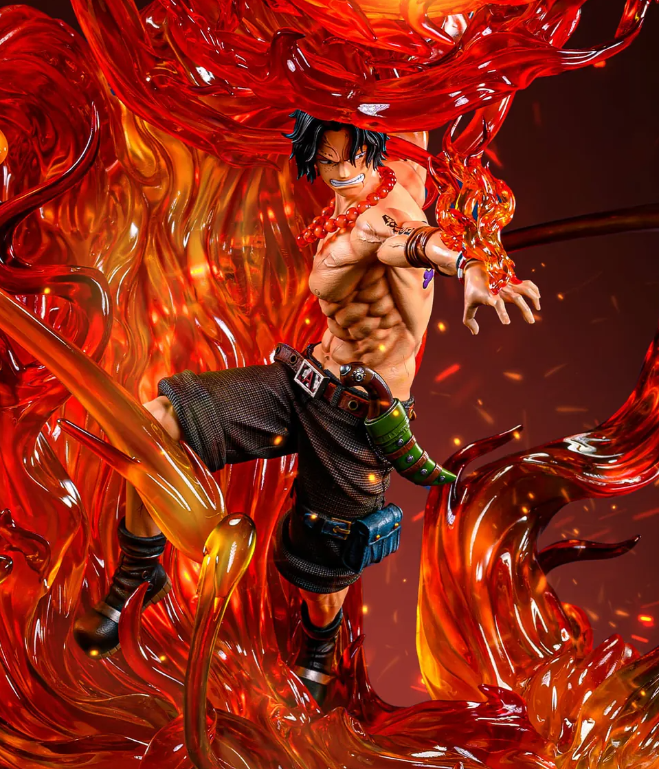 勝者只有一個！《航海王》黑鬍子 x 火拳艾斯雕像正式發布，經典戰役神還原！