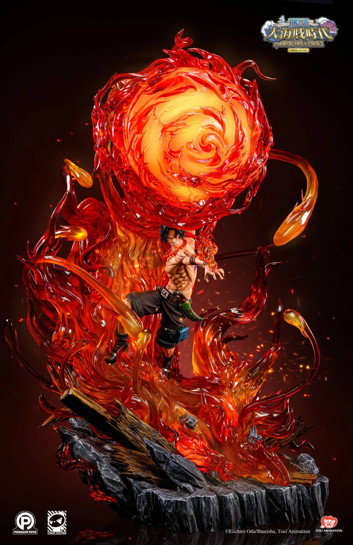 勝者只有一個！《航海王》黑鬍子 x 火拳艾斯雕像正式發布，經典戰役神還原！