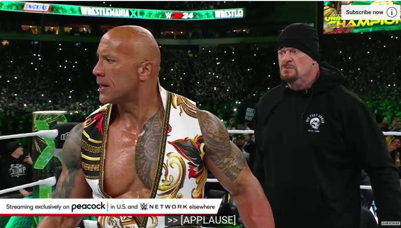 影 / 這才是終局之戰！ WWE 摔角狂熱大賽 John Cena 、 The Rock 世紀同框，連送葬者都來了！