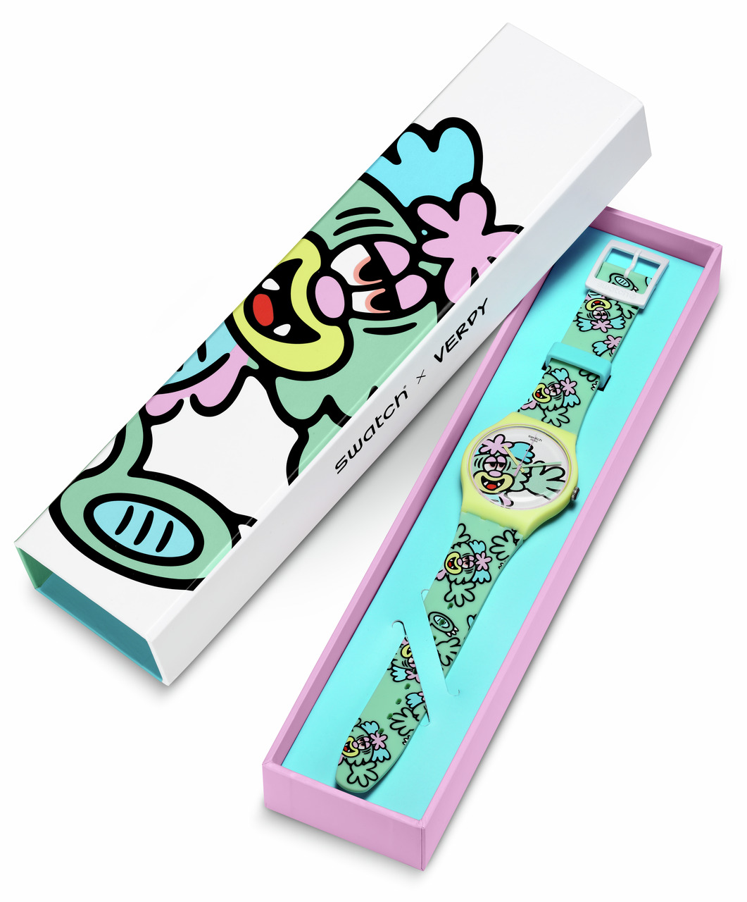 台灣販售預告｜滿版 Girls Don't Cry 太香！ Swatch x VERDY 聯名系列腕錶正式登場！